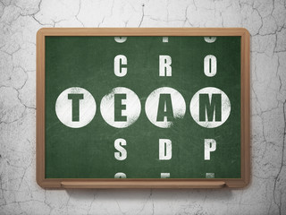 Obraz premium Business concept: word Team in solving Crossword Puzzle
