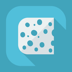 Flat modern design with shadow icons cheese