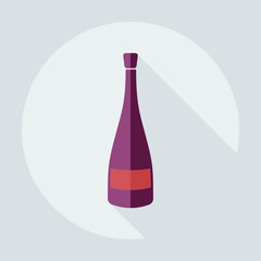 Flat modern design with shadow icons beverage