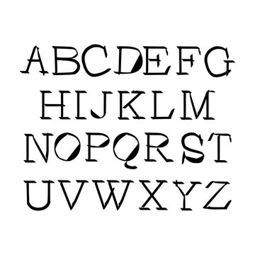 English alphabet cursive