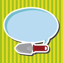 gardening shovel theme elements