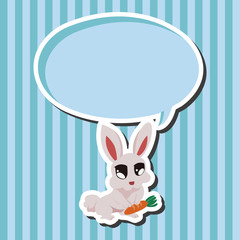 animal rabbit cartoon theme elements