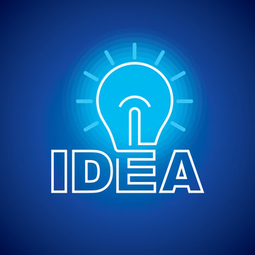 light bulb the big idea concept
