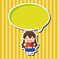 student cartoon theme elements