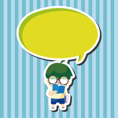 student cartoon theme elements