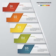 Design clean number banners template/tags or website layout. Vector.