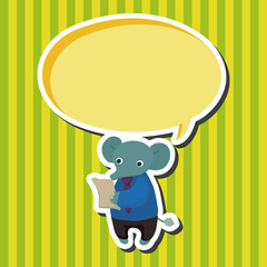 animal elephant worker cartoon theme elements