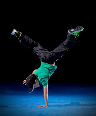 Little boy break dancer