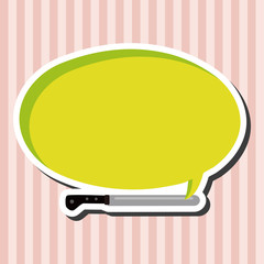 kitchenware knife theme elements