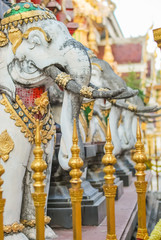 Elephant Stone Statue