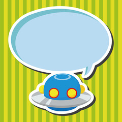 Space ufo theme elements