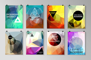 Set of poster, flyer, brochure design templates