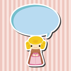 Medieval character cartoon theme elements