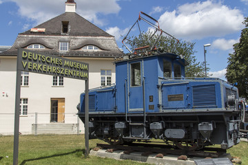 Locomotives of the Bavarian Zugspitze Railway in Munich, 2015
