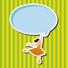 dancer theme elements vector,eps