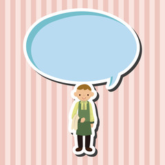 waiter theme elements vector,eps