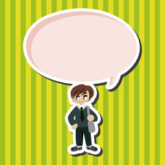 student cartoon theme elements