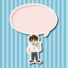 student cartoon theme elements