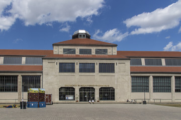 Entrance of the Deutsches Museum Verkehrszentrum in Munich, 2015