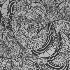 Monochrome decorative Snake Pattern