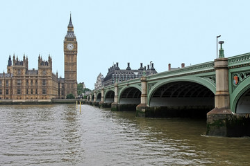 Fototapeta na wymiar Thames Big Ben