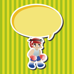 boxer theme elements vector,eps