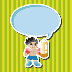 boxer theme elements vector,eps