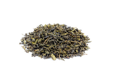 Heap of loose jasmine green tea
