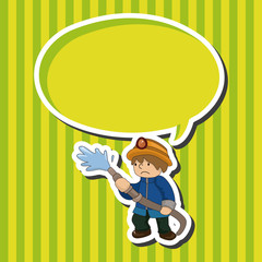 fireman theme elements vector,eps