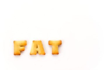 fat wording by a b c biscuit