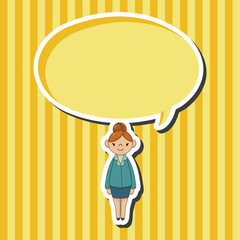 lady girl cartoon theme elements vector,eps