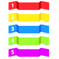 Obraz premium tag label color vector illustration