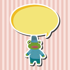animal frog chef cartoon theme elements