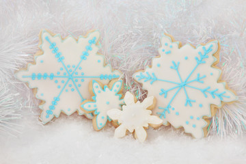 Gingerbread Snowflake Biscuits