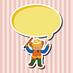 animal monkey worker cartoon theme elements