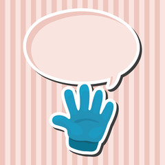 Obraz premium hand theme elements