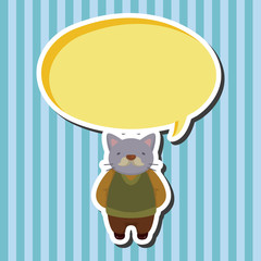 cat cartoon theme elements