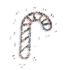 people in the shapem of candy