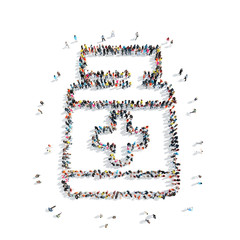 people in the shape of pills