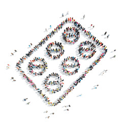 people in the shape of pills