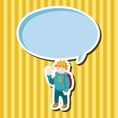 travelling person theme elements