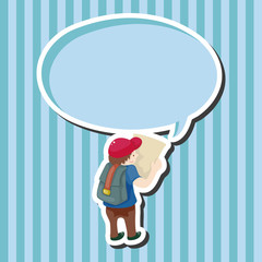 travelling person theme elements