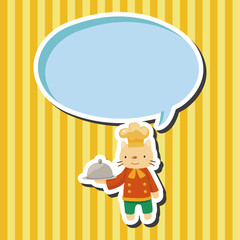 animal cat chef cartoon theme elements