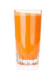 Fresh vegetable smoothie. Carrot juice