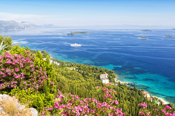 Landscape of the Peljesac peninsula  in southern Dalmatia, Croatia
