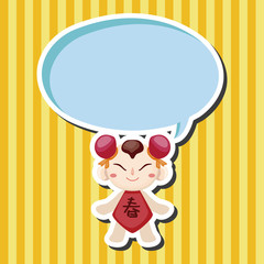 Chinese people theme elements