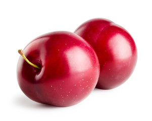 Two ripe plums