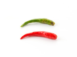 Red and Green chili pepper