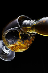 Whisky pouring