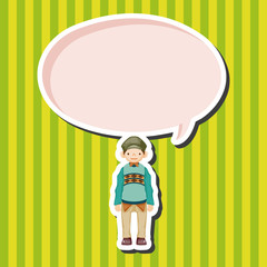 boy man cartoon theme elements